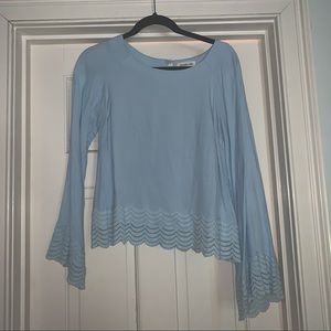 Light blue blouse